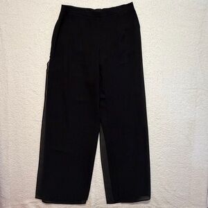 METAPHOR Women's Dress Pant multi-layer Lightweight Black size M Style 4773